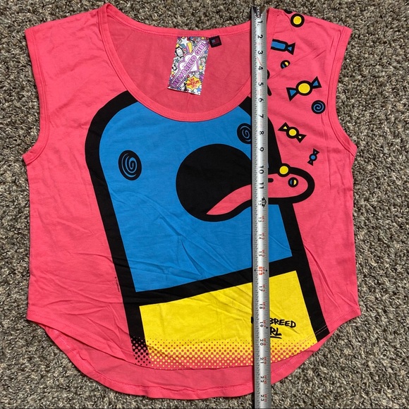 🟢 Newbreed Girl Pink Sleeveless Graphic Top Medium - Picture 8 of 9